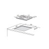 Piano cottura a gas Master Kitchen MKHG 75 E XS – 75 cm, 5 fuochi, acciaio inox