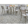 Set di 2 Sedie Elba Moia Tortora in Alluminio da Giardino