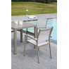 Tavolo Moia San Vincenzo Tortora 80x80 cm in Alluminio