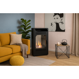 Zoom Stufa a bioetanolo Fiammetta ventilata - disponibile in diversi colori