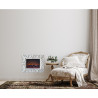 Chic camino elettrico da parete 1800W - moderno e funzionale