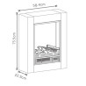 Moderna stufa elettrica portatile design compatto e sicuro