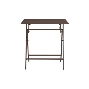 Tavolo MOIA Lucca 60x60 pieghevole in alluminio chocolate