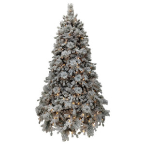 Albero di Natale Elbert con luci LED bianco freddo 240 cm