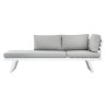 Set Angolare Tunisi Moia con Divani Lettino Bianco Alluminio