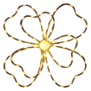 Set 3 farfalle luminose connettibili con 180 microled bianco