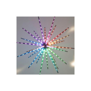 Stella con LED Oro LED BIANCO CALDO LED MULTICOLOR