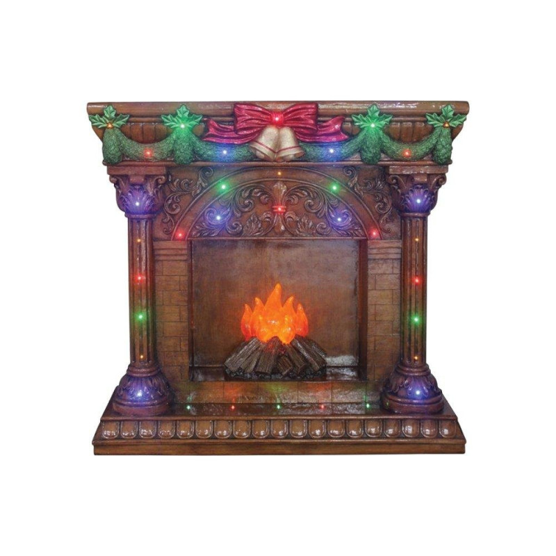 Camino di Babbo Natale con luci 121,3x35,6x114,3 cm