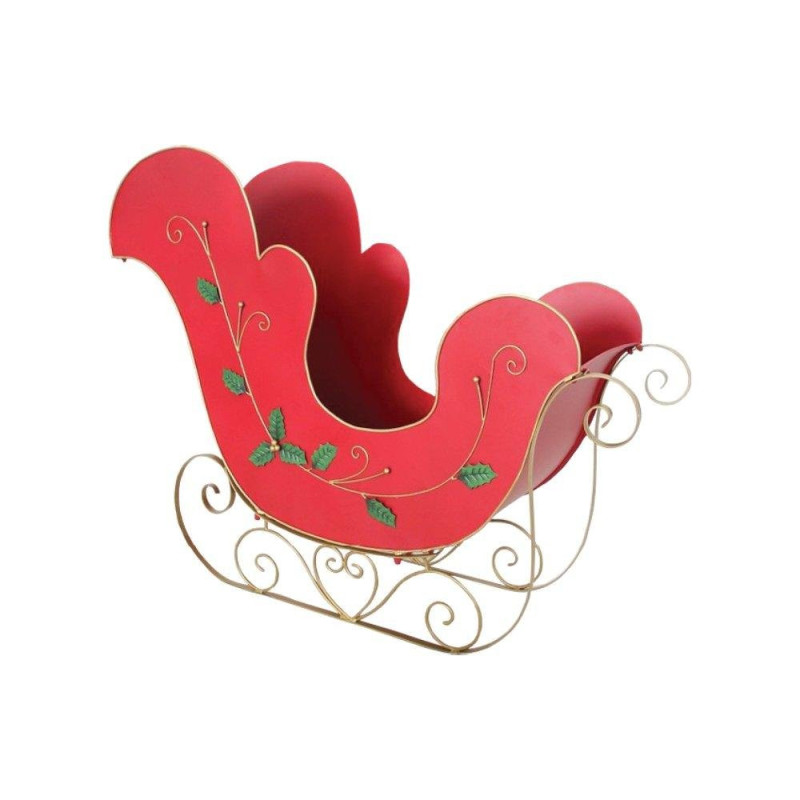 Slitta Deco Rossa rosso 112x39x87cm