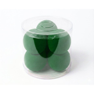 Set 6 sfere in velluto Verde Diam.12 cm