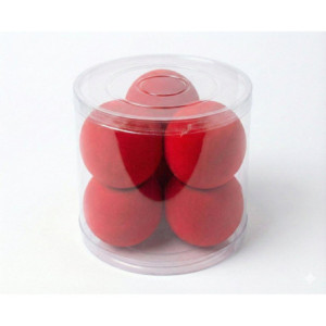 Set 6 sfere in velluto Rosso Diam.12 cm