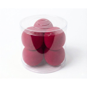 Set 6 sfere in velluto Bordeaux Diam.12 cm
