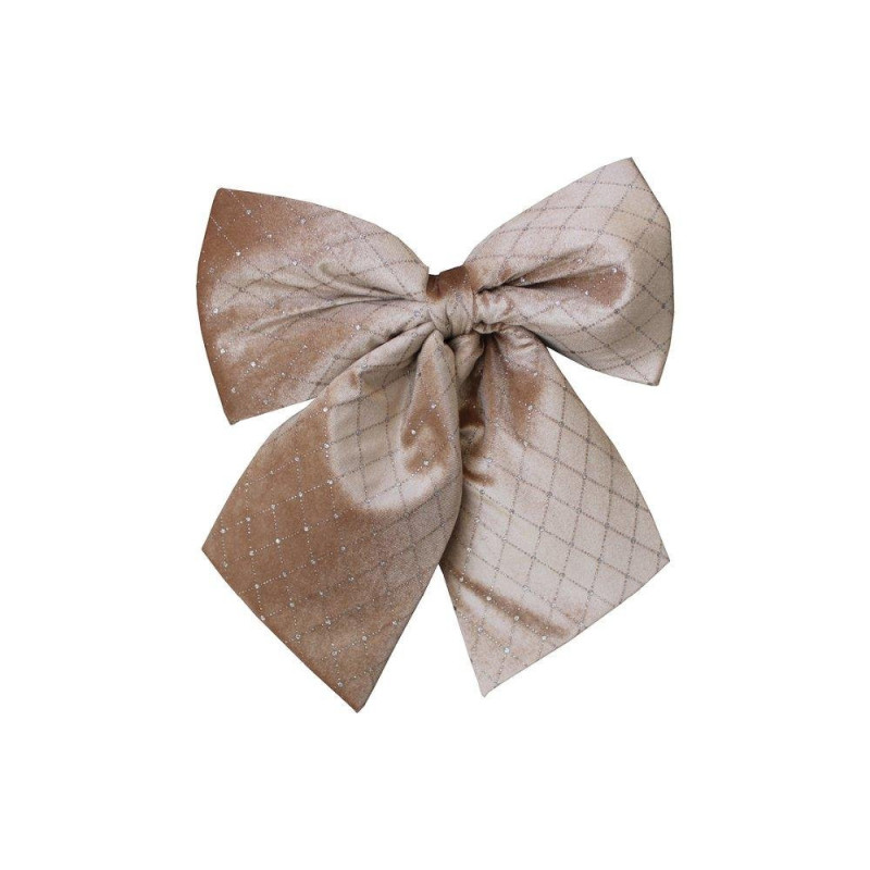 Fiocco Rombi e pois crema 20x25cm