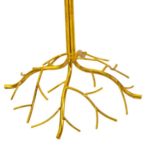 Zoom Albero metallo oro cm ø100h200