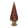 Albero resina oro e rosso cm ø12h43
