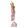 Soldatino resina cane rosa cm17x15h61,5