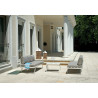 Set Angolare Tunisi Moia con Divani Lettino Bianco Alluminio