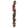 Festone con sfere rosso verde cm170x15x11