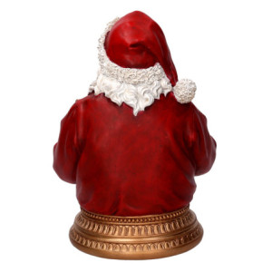 Zoom Busto babbo natale resina con regali rosso cm21,5x17,5h28,5