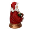 Busto babbo natale resina con regali rosso cm21,5x17,5h28,5