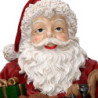 Busto babbo natale resina con regali rosso cm21,5x17,5h28,5