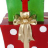 Base albero max h150 resina pacchi regalo verde e rosso