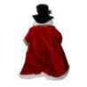 Babbo natale tessuto nero rosso cm30x20h66