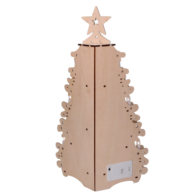 Casetta legno con naturale led cm30x18h55