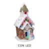 Casetta resina candy rosa con led cm28x17h50