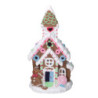 Casetta resina candy rosa con led cm28x17h50