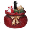 Base albero max h240 resina sacco di regali rosso