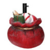 Base albero max h240 resina sacco di regali rosso