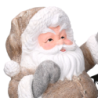 Babbo natale resina con lanterna bianco cm34,5x28,5h49,5