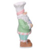 Babbo natale resina verde pastello con cuore e led