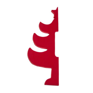 Zoom Albero carta a nido d'ape rosso cm ø72h100