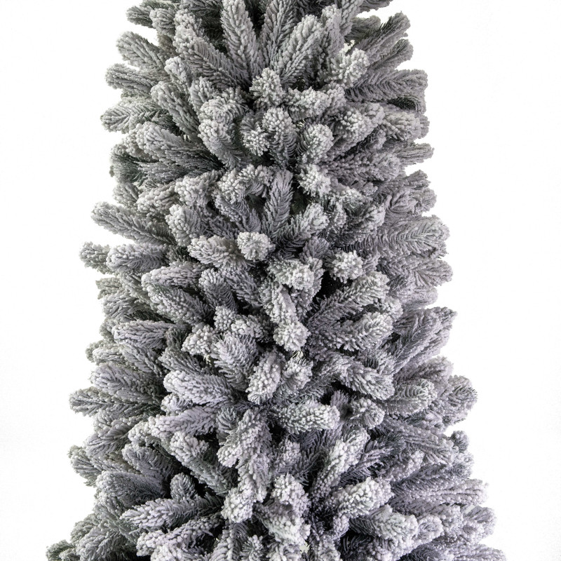 Albero Tiron innevato verde cm ø71h210 con 843 rami