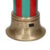Candela resina righe verde e rosso con led cm ø25h79,5