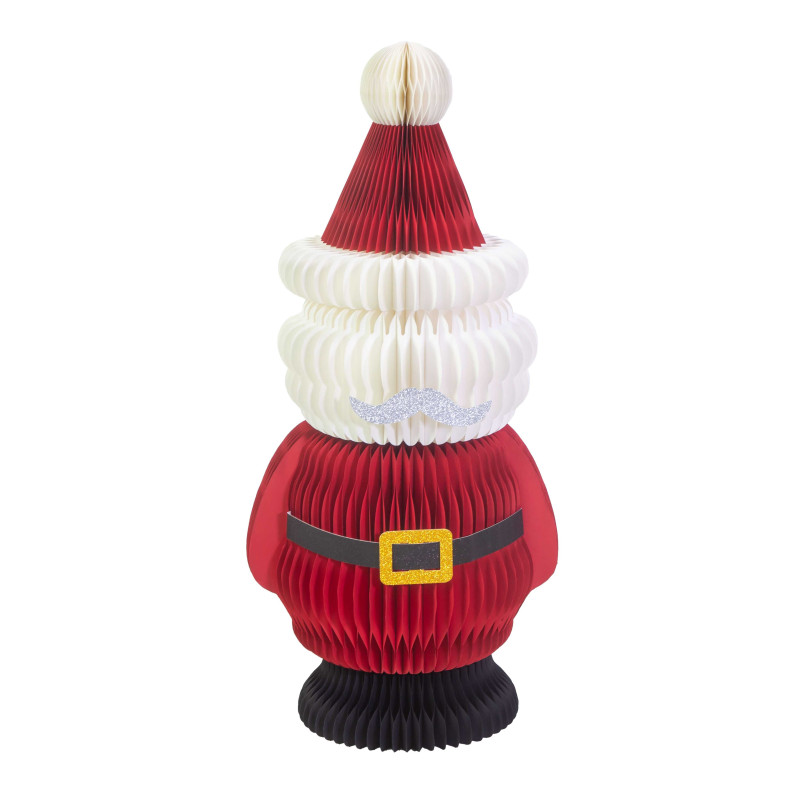 Babbo natale carta a nido d'ape rosso cm ø47h100