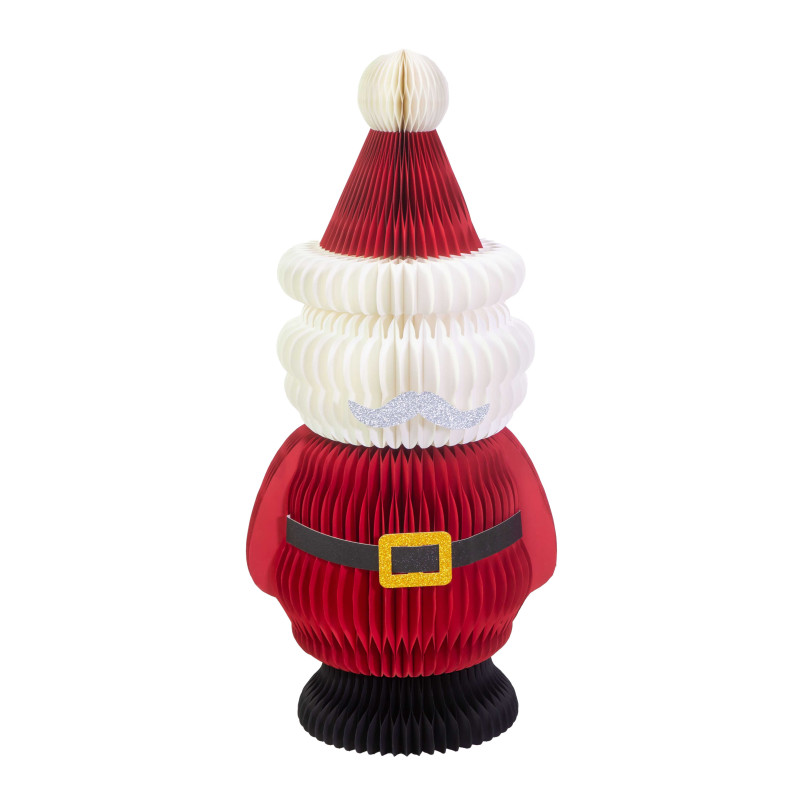Babbo natale carta a nido d'ape rosso cm ø47h100