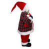 Babbo natale tessuto scozzese rosso cmh79