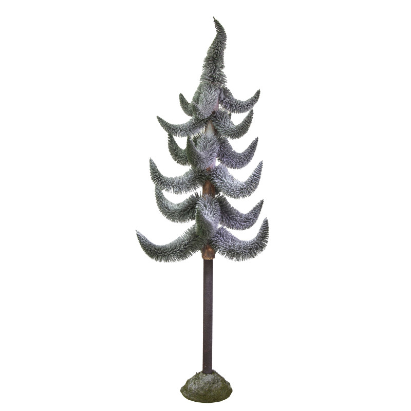 Albero plastica innevato verde cmh160
