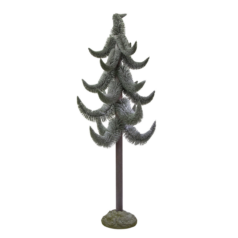 Albero plastica innevato verde cmh160