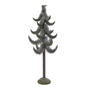 Zoom Albero plastica innevato verde cmh200