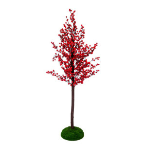 Albero plastica bacche rosso cm50h135