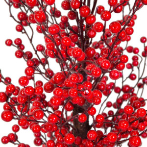 Zoom Albero plastica bacche rosso cm50h170