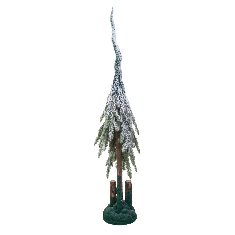 Albero plastica coppia innevato verde cm40h115
