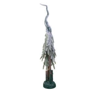 Zoom Albero plastica coppia innevato verde cm40h135