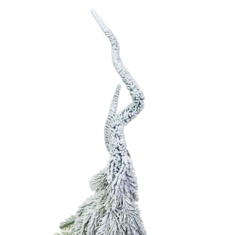 Albero plastica coppia innevato verde cm40h135