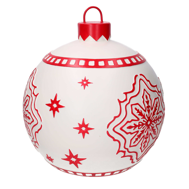 Sfera resina stelle rosso cm ø30,5h32