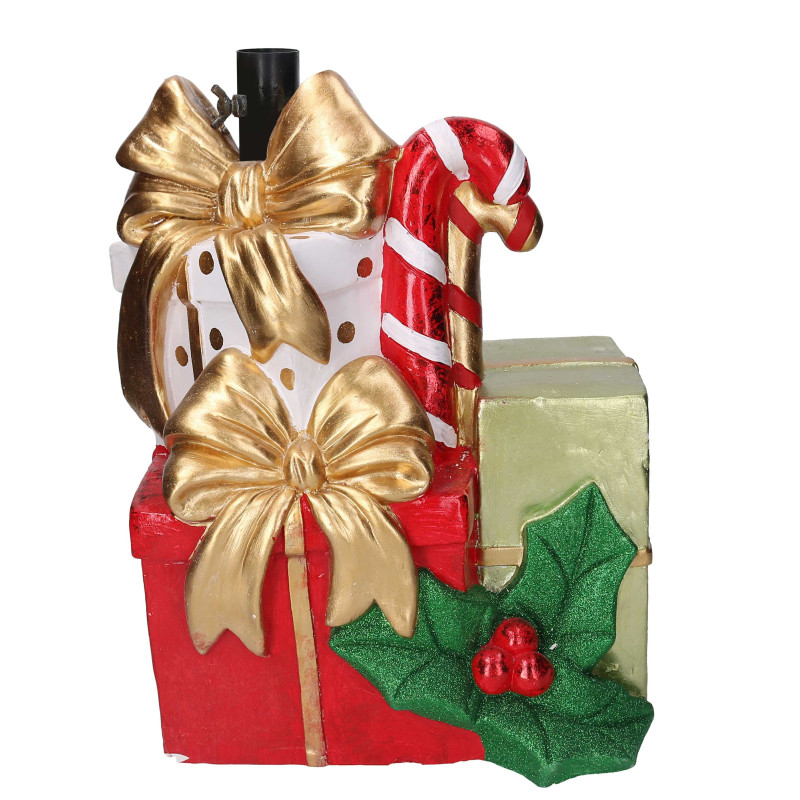 Base albero max h180 resina pacco regalo rosso